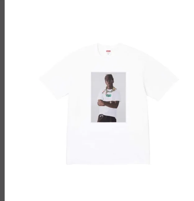 Tee M White T The L Portrait XL Tyler Round Sleeve S Short and Printed Creator Black FW24 Neck 0710